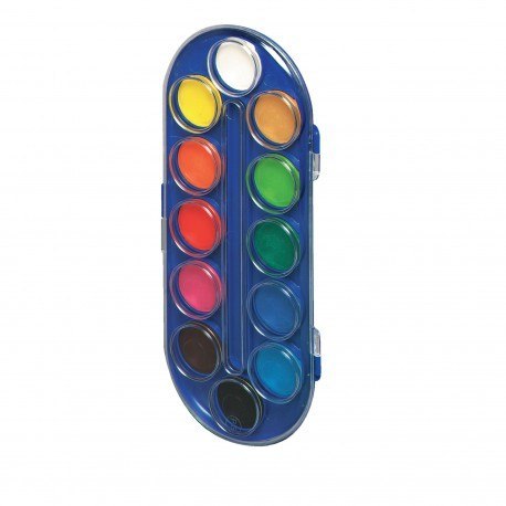Farby akwarele w plastikowym etui - 12 kolorów locomotif Farby akwarele w plastikowym etui - 12 kolorów locomotif