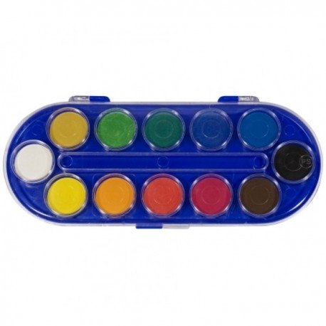 Farby akwarele w plastikowym etui - 12 kolorów locomotif Farby akwarele w plastikowym etui - 12 kolorów locomotif