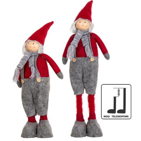 FIGURKA LALKA DEKORACYJNA ADAM NA TELESKOPOWYCH NOGACH 54-62CM FIGURKA LALKA DEKORACYJNA ADAM NA TELESKOPOWYCH NOGACH 54-62CM