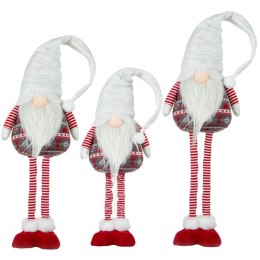 SKRZAT GNOM NA TELESKOPOWYCH NOGACH BIAŁY 80-115CM