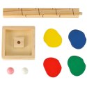 Drzewko edukacyjne klocki drewniane tor kulkowy Kulodrom Montessori Drzewko edukacyjne klocki drewniane tor kulkowy Kulodrom Montessori