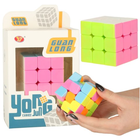 Gra logiczna Kostka łamigłówka 3x3 neon 5,65cm Gra logiczna Kostka łamigłówka 3x3 neon 5,65cm