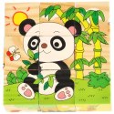 Klocki drewniane edukacyjne puzzle układanka kostki Safari 6w1 9el. Klocki drewniane edukacyjne puzzle układanka kostki Safari 6w1 9el.