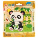 Klocki drewniane edukacyjne puzzle układanka kostki Safari 6w1 9el. Klocki drewniane edukacyjne puzzle układanka kostki Safari 6w1 9el.