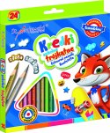 BAMBINO Kredki szkolne trójkątne 24 kolory BAMBINO Kredki szkolne trójkątne 24 kolory