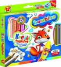 BAMBINO Kredki trójkątne w oprawie drewnianej 12 kolorów + temperówka BAMBINO Kredki trójkątne w oprawie drewnianej 12 kolorów + temperówka