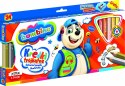 BAMBINO Kredki trójkątne w oprawie drewnianej 24 kolorów + temperówka BAMBINO Kredki trójkątne w oprawie drewnianej 24 kolorów + temperówka