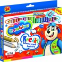 BAMBINO Kredki w oprawie drewnianej 24 kolory + temperówka BAMBINO Kredki w oprawie drewnianej 24 kolory + temperówka