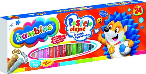 BAMBINO Pastele kredki olejne 24 kolory BAMBINO Pastele kredki olejne 24 kolory