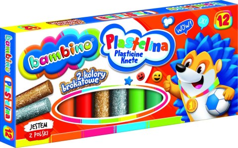 BAMBINO Plastelina klasyczna 12 kolorów BAMBINO Plastelina klasyczna 12 kolorów