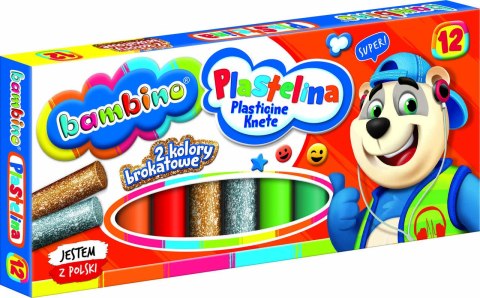 BAMBINO Plastelina klasyczna 12 kolorów BAMBINO Plastelina klasyczna 12 kolorów