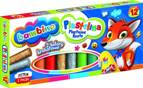 BAMBINO Plastelina klasyczna 12 kolorów BAMBINO Plastelina klasyczna 12 kolorów