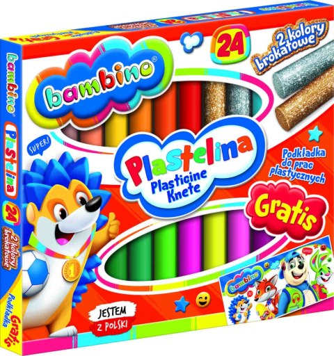 BAMBINO Plastelina klasyczna 24 kolory BAMBINO Plastelina klasyczna 24 kolory