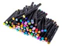 Markery dwustronne alkoholowe w etui 80 sztuk Markery dwustronne alkoholowe w etui 80 sztuk