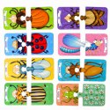 MUDUKO Puzzle dla maluszków Zaprzyjaźnij się z owadami Ekopuzzle dwuelementowe 18m+ MUDUKO Puzzle dla maluszków Zaprzyjaźnij się z owadami Ekopuzzle dwuelementowe 18m+