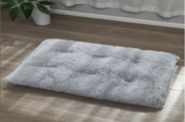 Legowisko dla psa poduszka pluszowa mata kanapa kojec szare XXL 110 x 75 cm