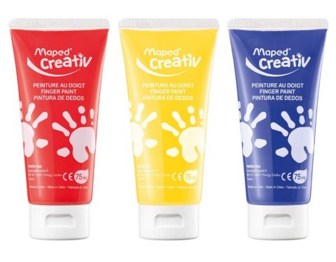 Farby do malowania palcami w walizce Creative Farby do malowania palcami w walizce Creative