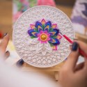 CANDELLANA Kolorowanka gipsowa obraz do malowania 3D mandala zestaw farby i pędzle CANDELLANA Kolorowanka gipsowa obraz do malowania 3D mandala zestaw farby i pędzle