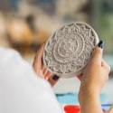 CANDELLANA Kolorowanka gipsowa obraz do malowania 3D mandala zestaw farby i pędzle CANDELLANA Kolorowanka gipsowa obraz do malowania 3D mandala zestaw farby i pędzle