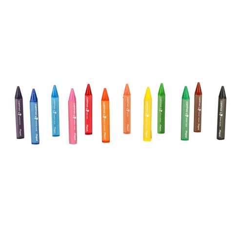 Kredki świecowe dla malucha pierwsze kredki Jumbo Colorpeps 12 kolorów Maped Kredki świecowe dla malucha pierwsze kredki Jumbo Colorpeps 12 kolorów Maped