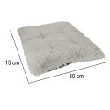 Legowisko dla psa poduszka pluszowa mata kanapa kojec szare XXL 110 x 75 cm Legowisko dla psa poduszka pluszowa mata kanapa kojec szare XXL 110 x 75 cm