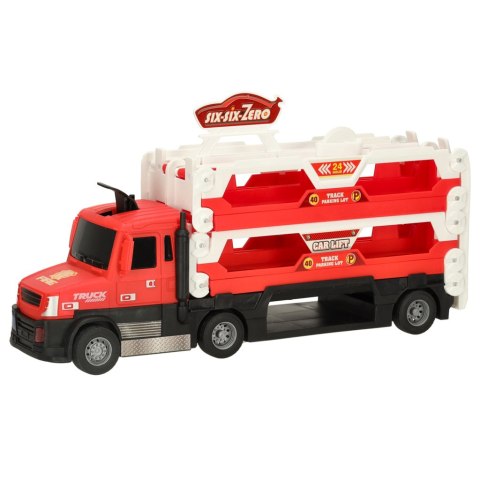 TIR Laweta samochód transporter laweta pojazd składany XXL czerwony TIR Laweta samochód transporter laweta pojazd składany XXL czerwony