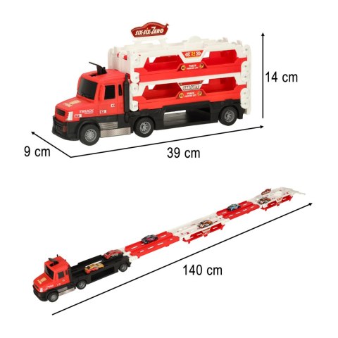 TIR Laweta samochód transporter laweta pojazd składany XXL czerwony TIR Laweta samochód transporter laweta pojazd składany XXL czerwony