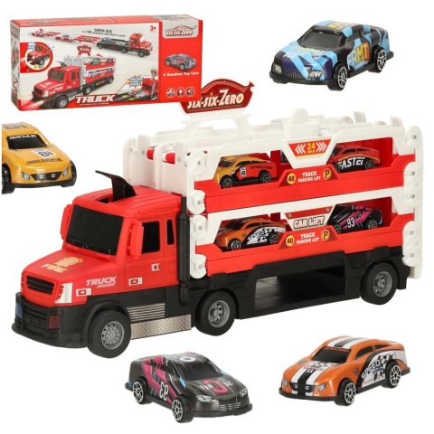 TIR Laweta samochód transporter laweta pojazd składany XXL czerwony TIR Laweta samochód transporter laweta pojazd składany XXL czerwony