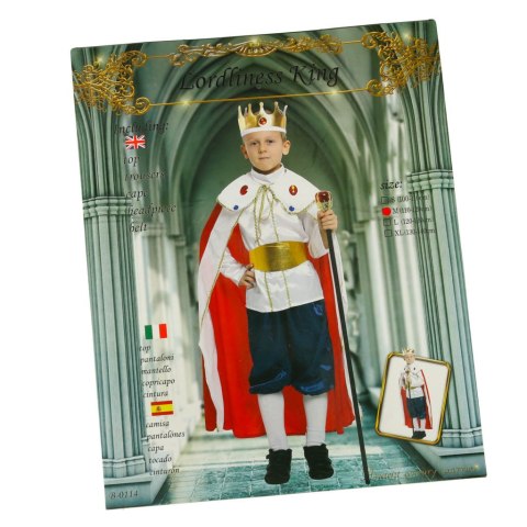 Kostium strój karnawałowy król rozmiar M Kostium strój karnawałowy król rozmiar M