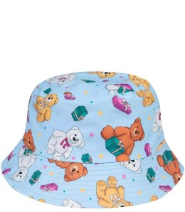Dziecięcy dwustronny kapelusz bucket hat kolorowy (Niebieski)