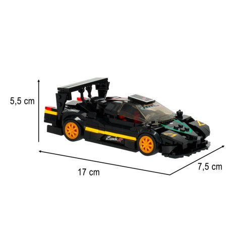 Samochód Rastar 93900-B pagani Zonda R 1:28 klocki 387 el. Samochód Rastar 93900-B pagani Zonda R 1:28 klocki 387 el.