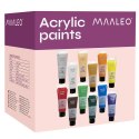 Farby akrylowe 12szt. 100ml Maaleo 20424 Farby akrylowe 12szt. 100ml Maaleo 20424