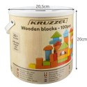Klocki drewniane- 100szt. Kruzzel 22666 Klocki drewniane- 100szt. Kruzzel 22666