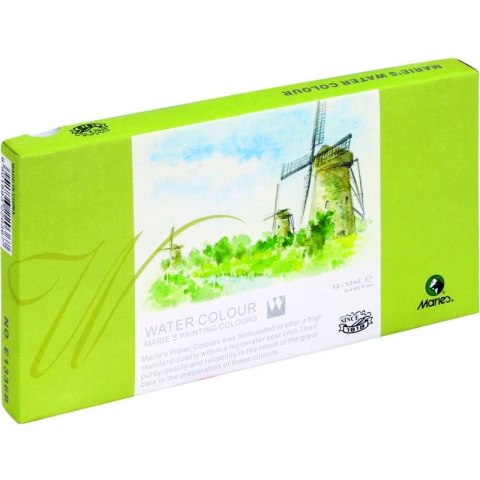 FARBY AKWARELOWE 12 KOLORÓW X 12 ML E 1336 B MARIES FARBY AKWARELOWE 12 KOLORÓW X 12 ML E 1336 B MARIES