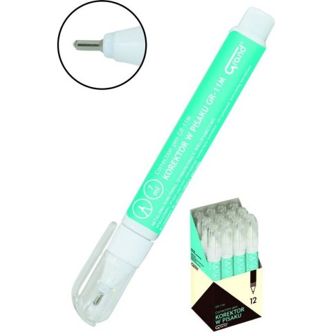KOREKTOR W PIÓRZE GR-11M GRAND 7ML METALOWA KOŃCÓWKA KOREKTOR W PIÓRZE GR-11M GRAND 7ML METALOWA KOŃCÓWKA