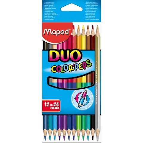 KREDKI DWUSTRONNE COLORPEPS DUO 12 SZT = 24 KOLORY KREDKI DWUSTRONNE COLORPEPS DUO 12 SZT = 24 KOLORY