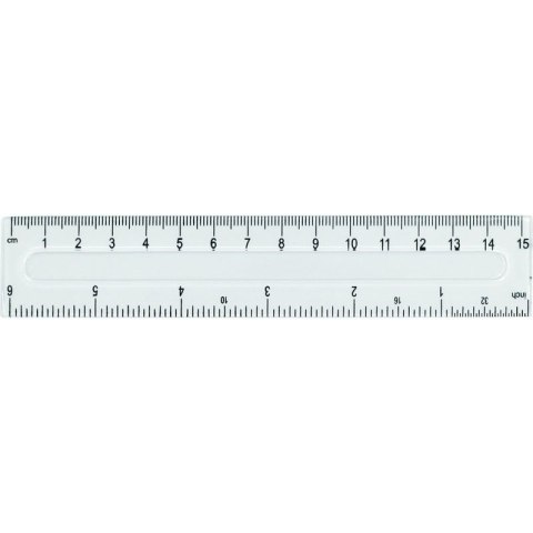LINIJKA 15 CM PLASTIKOWA LINIJKA 15 CM PLASTIKOWA