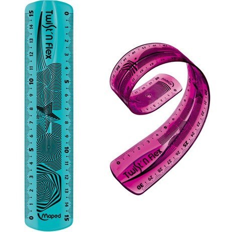 LINIJKA NIEŁAMLIWA 15 CM TWIST'N FLEX LINIJKA NIEŁAMLIWA 15 CM TWIST'N FLEX