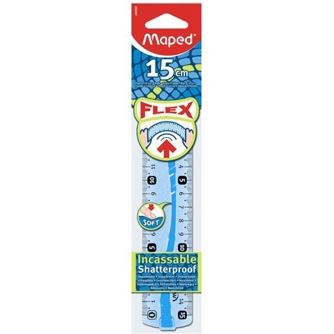 LINIJKA NIEŁAMLIWA FLEX 15 CM (NIEBIESKIE I ZIELONE) LINIJKA NIEŁAMLIWA FLEX 15 CM (NIEBIESKIE I ZIELONE)