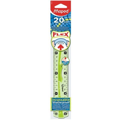 LINIJKA NIEŁAMLIWA FLEX 20 CM GUM UCHWYT (NIEB. I ZIEL) TOREBKA LINIJKA NIEŁAMLIWA FLEX 20 CM GUM UCHWYT (NIEB. I ZIEL) TOREBKA