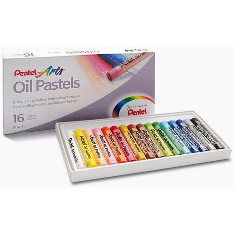 KREDKI PASTELE OLEJNE PENTEL 16 KOLORÓW KREDKI PASTELE OLEJNE PENTEL 16 KOLORÓW