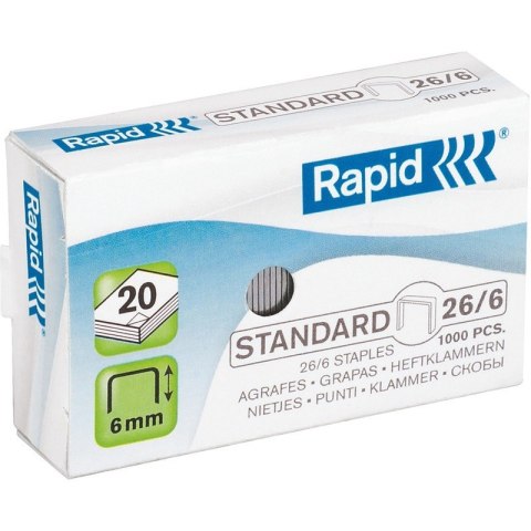 ZSZYWKI RAPID STANDARD 26/6 1000 SZT ZSZYWKI RAPID STANDARD 26/6 1000 SZT