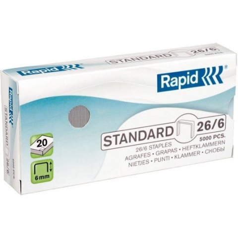 ZSZYWKI RAPID STANDARD 26/6 5000 SZT ZSZYWKI RAPID STANDARD 26/6 5000 SZT