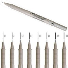 CIENKOPIS FABER-CASTELL ECCO 0.3MM CZARNY, CZARNY