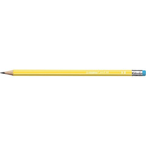 OŁÓWEK DREWNIANY STABILO 160 HB Z GUMKĄ, ŻÓŁTY OŁÓWEK DREWNIANY STABILO 160 HB Z GUMKĄ, ŻÓŁTY