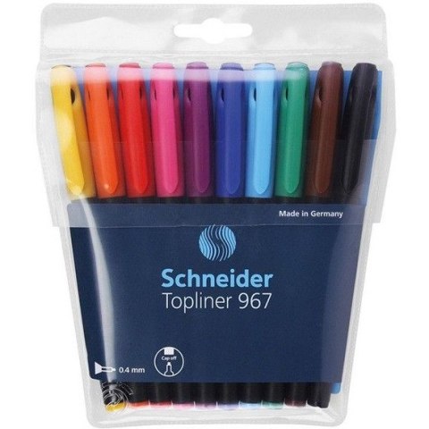 CIENKOPISY SCHNEIDER TOPLINER 967 0.4 MM 10 KOLORÓW CIENKOPISY SCHNEIDER TOPLINER 967 0.4 MM 10 KOLORÓW