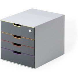 Pojemnik 4 szuflady Durable Varicolor Safe, SZARY Pojemnik 4 szuflady Durable Varicolor Safe, SZARY