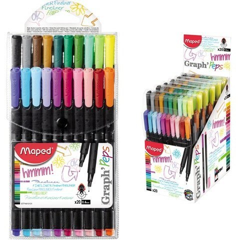 CIENKOPISY MAPED GRAPH'PEPS 0,4mm 20 KOLORÓW CIENKOPISY MAPED GRAPH'PEPS 0,4mm 20 KOLORÓW