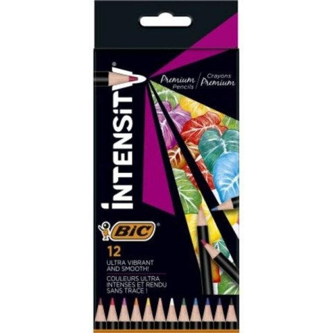 Kredki ołówkowe BiC Intensity Premium 12 kolorów Kredki ołówkowe BiC Intensity Premium 12 kolorów