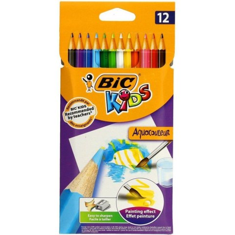 Kredki ołówkowe Bic Aquacouleur 12 kolorów Kredki ołówkowe Bic Aquacouleur 12 kolorów